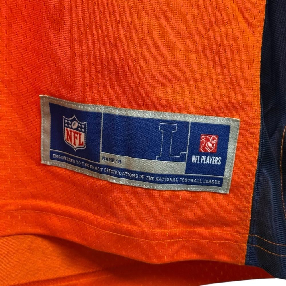 NFL Denver Broncos Orange/Navy FB Jersey #3 Lock Size Large Decent Condition - Picture 3 of 7